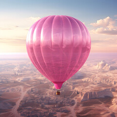 pink hot air balloon