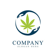 Cannabis Care logo vector template. Creative Cannabis logo design concepts