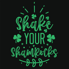 Irish s.t Patrick day typography tshirt design