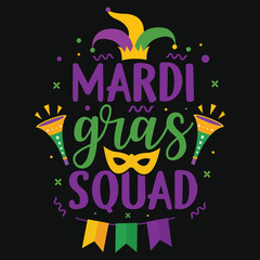 Best awesome mardi gras typographic tshirt design