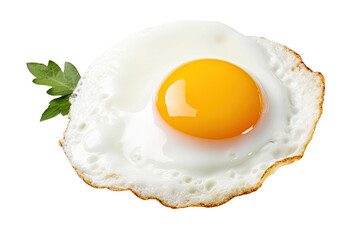 Fried Egg, with clipping path isolated on white background