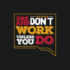 Obraz premium motivational vector lettering poster or t shirt design 