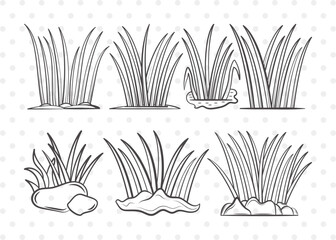 Grass Clipart SVG Cut File | Plants Svg | Lawn Grass Svg | Tall Grass Svg | Garden Svg | Grass Bundle