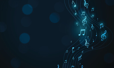 Vector style simple art background with modern color style