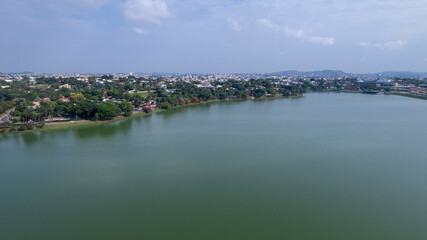 Fototapeta premium Lagoa da Pampulha, in Belo Horizonte, Minas Gerais, Brazil. famous tourist place.