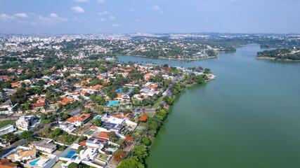 Lagoa da Pampulha, in Belo Horizonte, Minas Gerais, Brazil. famous tourist place.