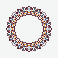 decorative round frame. Vector design elements.