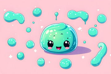 cute slime Generative AI