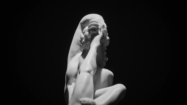 Back-upper side of the marble sculpture of Hercules and Lichas (Ercole e Lica)