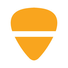 vector realistic guitar picks pattern with color vector icon isolated on white background