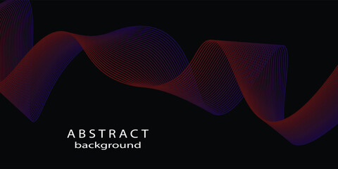 Technology abstract lines on white background. Undulate Grey Wave Swirl, frequency sound wave, twisted curve lines with blend effect abstract vektor colorful
