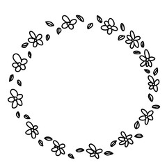 circle flower frame