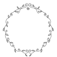 circle flower frame