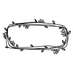 square flower frame