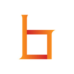 Monogram initial b letter mark logo design. Monogram design vector b logo. Monogram initial letter mark b logo. Design simple b monogram