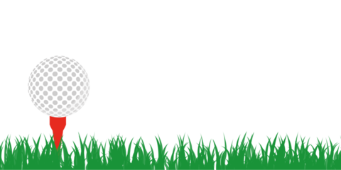 Golf ball and grass vector. free space for text. wallpaper. background.