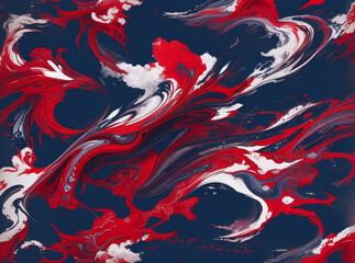 red and blue abstract