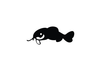 Banjo Catfish minimal style icon illustration design