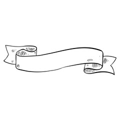 ribbon handdrawn 