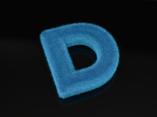 Fur letter D