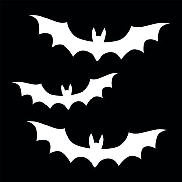 bat silhouette, bat background. Halloween bat