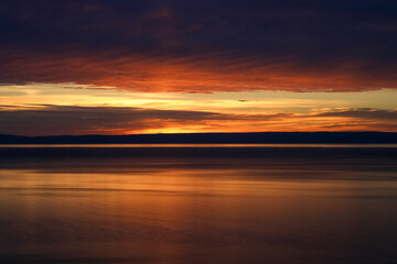 Sunrise on St. Lawrence River.
