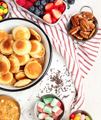 Small American pancakes.
