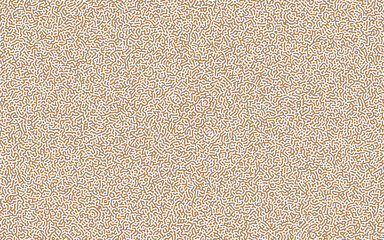 Turing Diffusion Abstract Organic Pattern Vector Brown Wide Abstract Background. Biochemistry Biotechnology Microbiology Chemistry Conceptual Illustration. Complex Structure Psychedelic