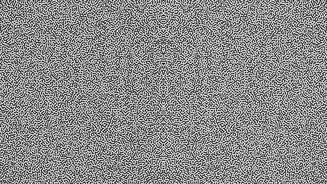 Turing ornament halftone puzzle pattern vector background. turing pattern retro. Monochrome Turing reaction background. Abstract diffusion pattern with chaotic shapes. Vector illustration.