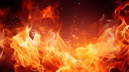 Fire burning flames background