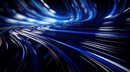 An abstract picture of flowing light. AI generated