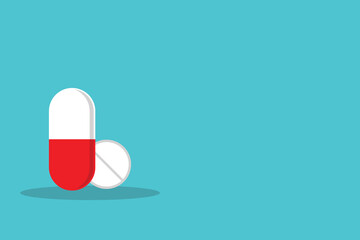 Pills. Pill and tablet icon	