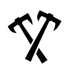 A large crossed axes symbol in the center. Isolated black symbol. Vector illustration on white background