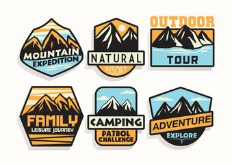 ADVENTURE BADGE PATCH DESIGN SET PACK