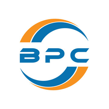 BPC letter logo design on a white background or Monogram logo design for business.