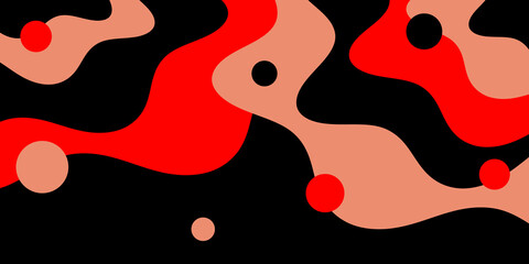 Simple composition illustration. Abstract modern background with dynamic shapes.