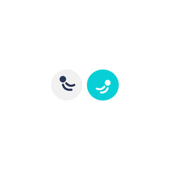 Communication icon. Simple, flat. Vector illustration.