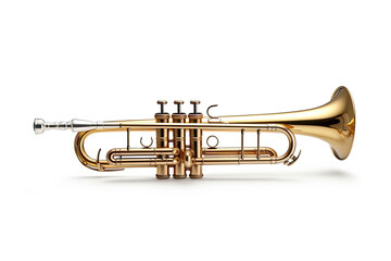 Obraz na płótnie Canvas trumpet isolated on a white background