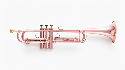 trumpet isolated on a white background