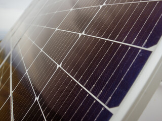 Part of a solar panel close-up