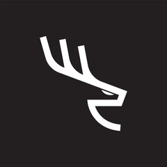 deer cool logo design illustration.