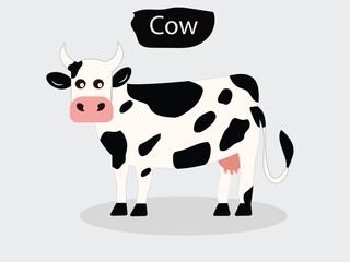 cow with milk