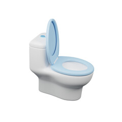 Toilet 3d render icon illustration