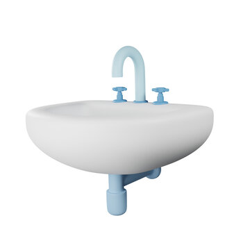 Bathroom Sink 3d render icon illustration