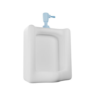 Urinoir 3d render icon illustration