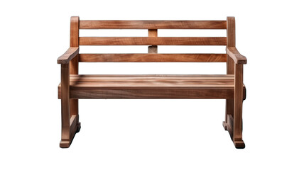 Fototapeta premium Isolated wooden park bench