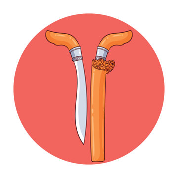 traditional badik weapon from sulawesi