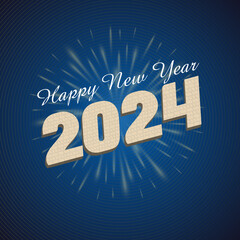 HAppy New Year 2024 Template design