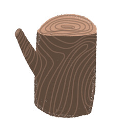 A brown stump