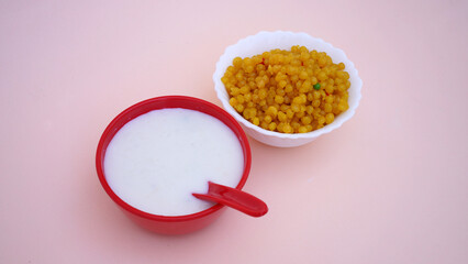Sweet Bundi Kheer or payasam is a tasty Indian dessert recipe.